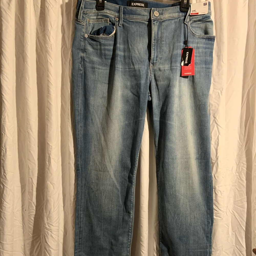 Express skinny jeans- light wash